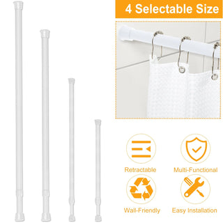 Adjustable Spring-Loaded Tension Curtain Rod