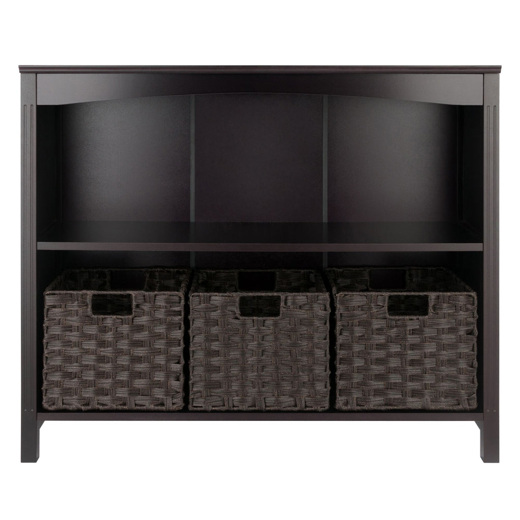 Terrace Storage Shelf with Three Folding Baskets