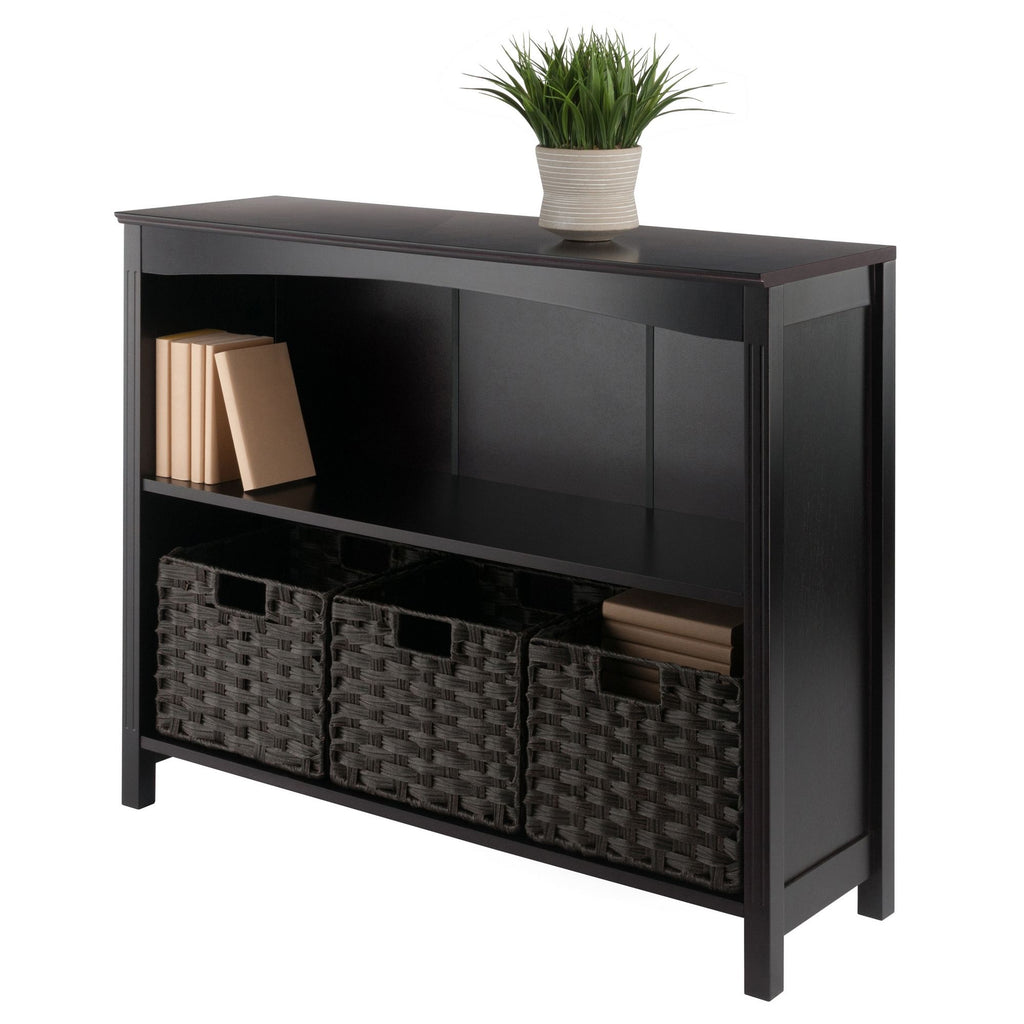 Terrace Storage Shelf with Three Folding Baskets