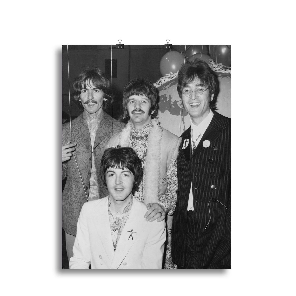 The Beatles at Abbey Road Studios – Premium Canvas Print or Poster