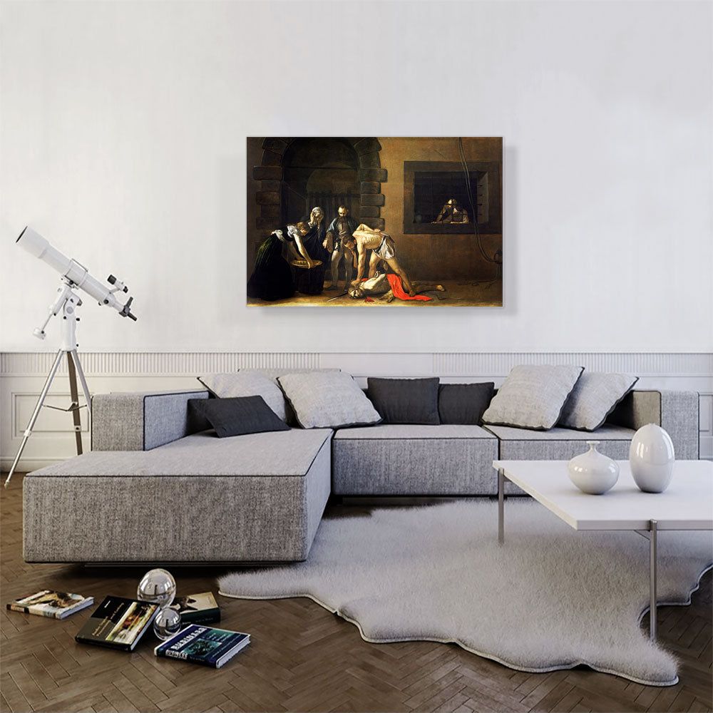 The Beheading of St John the Baptist Canvas Wall Art