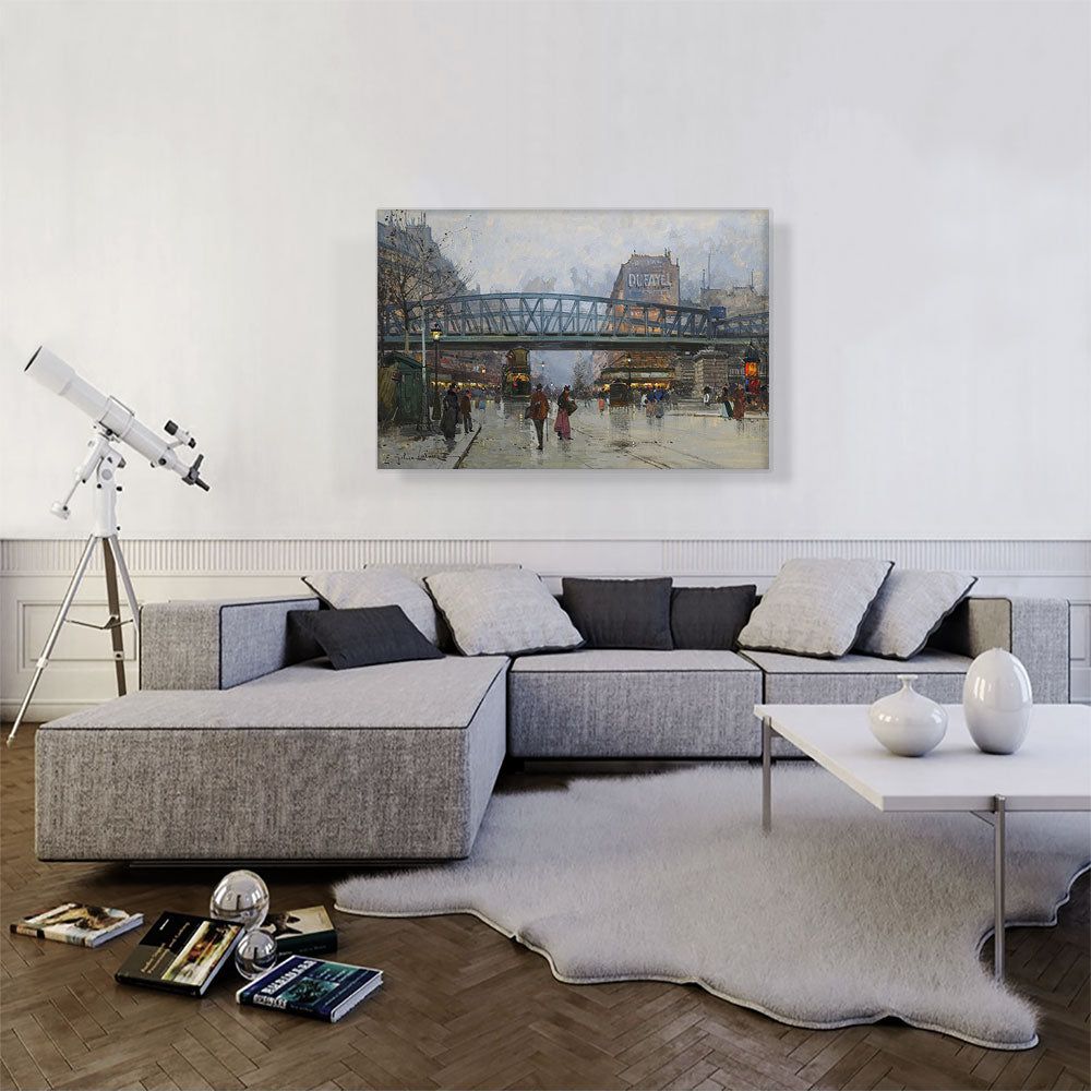 The Boulevard of the Chapel and Aerial Paris Wall Art