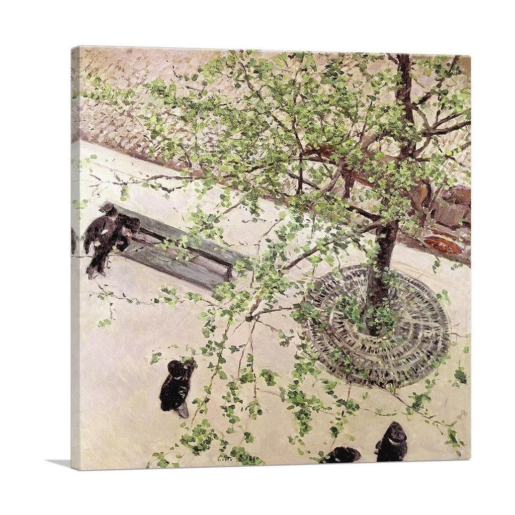 Premium Canvas Art: The Boulevard Viewed From Above 1880 - 30" x 30" / 70cm x 70cm (approx) / Standard Framed Canvas Print