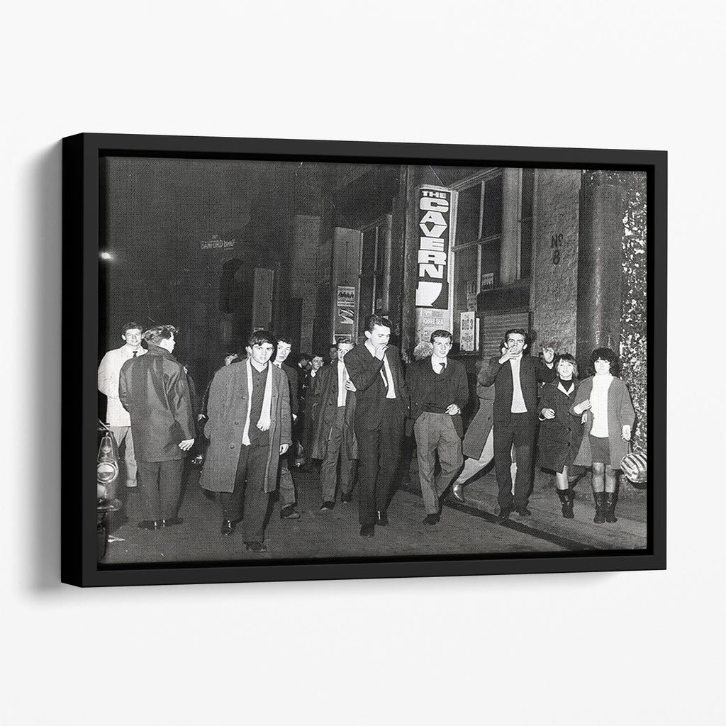 The Cavern Club Liverpool 1964 Floating Framed Canvas