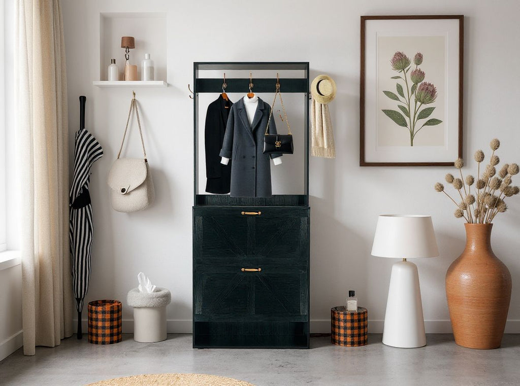 TidyCabinet Entryway Cabinet: Elegant Storage for Coats, Shoes & Keys