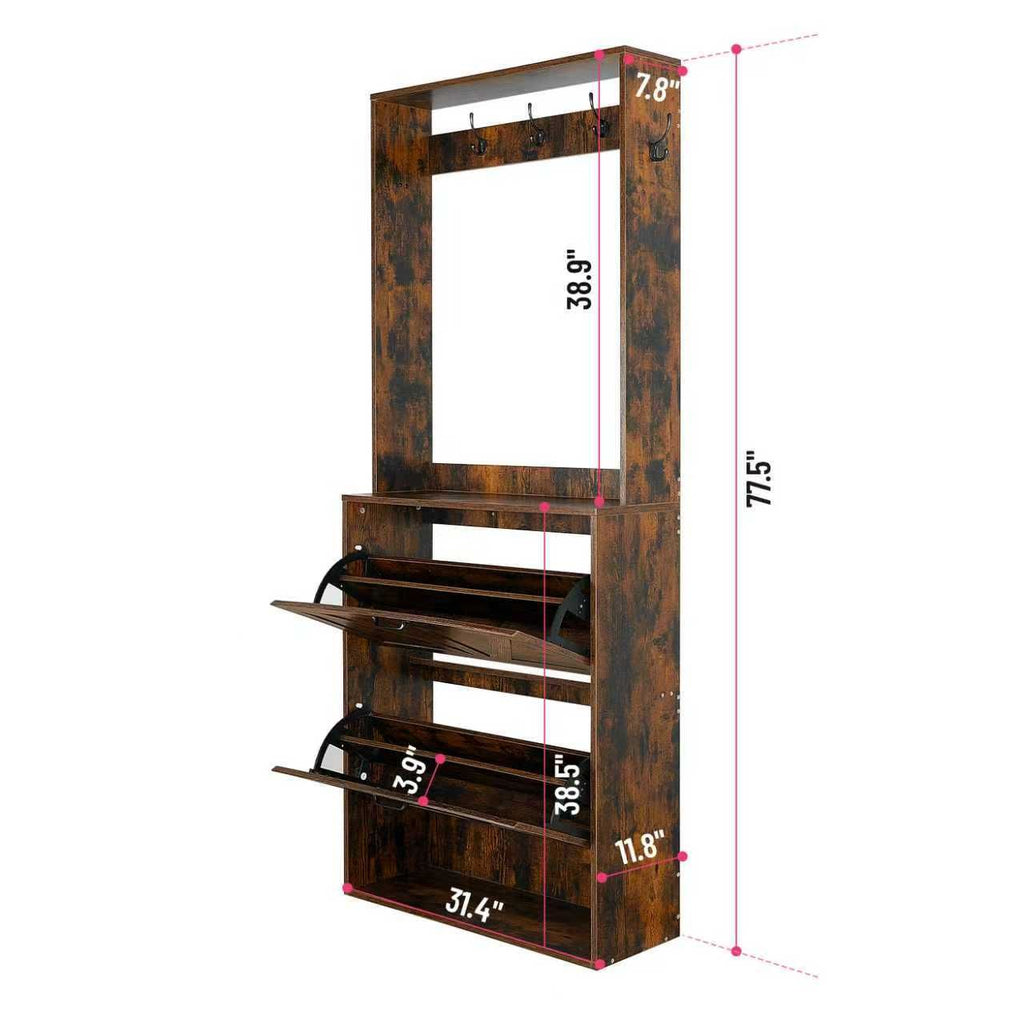 TidyCabinet Entryway Cabinet: Elegant Storage for Coats, Shoes & Keys