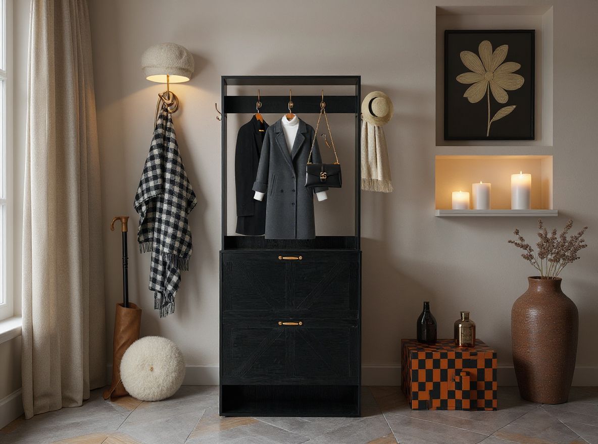 TidyCabinet Entryway Cabinet: Elegant Storage for Coats, Shoes & Keys