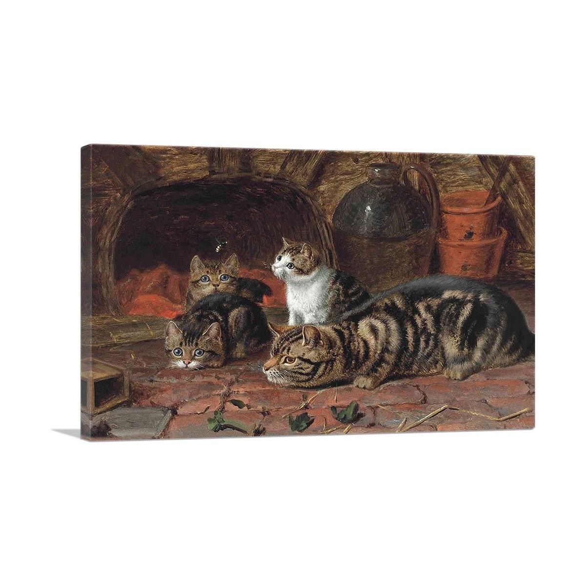 The First Lesson Canvas Wall Art