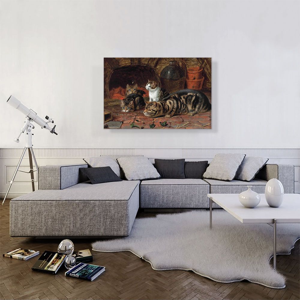 The First Lesson Canvas Wall Art