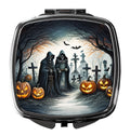 The Grim Reaper Spooky Halloween Compact Mirror – Travel Makeup Mirror with Dual Mirrors