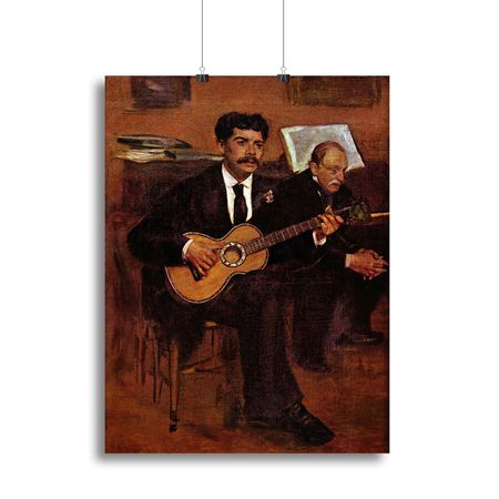 Degas The Guitarist Pagans and Monsieur Degas Wall Art