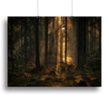 The Light in the Forest Nature-Inspired Wall Art - 28" x 20" / 70cm x 50cm (approx) / Poster Print