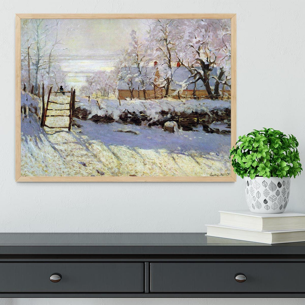 Monet’s The Magpie Framed and Ready to Hang