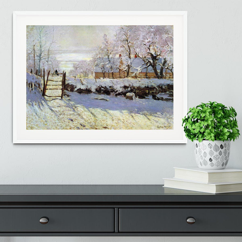 Monet’s The Magpie Framed and Ready to Hang