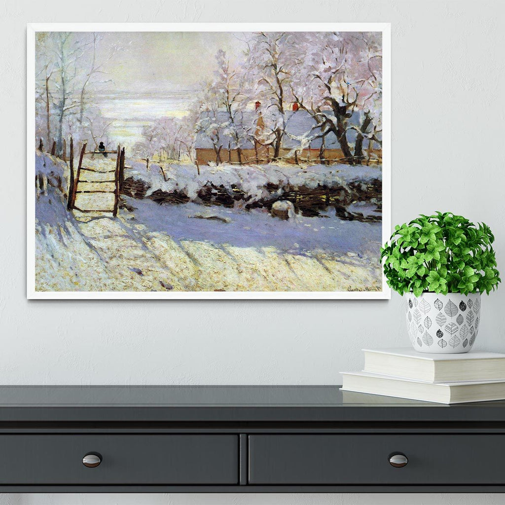 Monet’s The Magpie Framed and Ready to Hang
