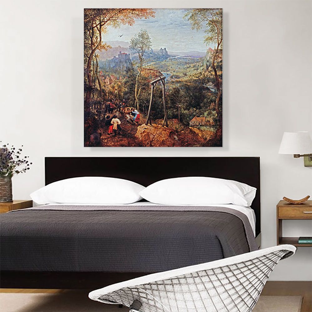 Premium Canvas Art – The Magpie on the Gallows 1568