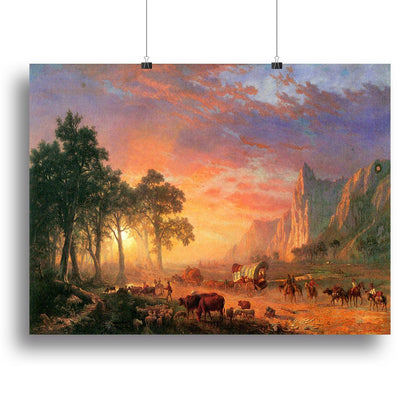 Bierstadt's The Oregon Trail Landscape Wall Art