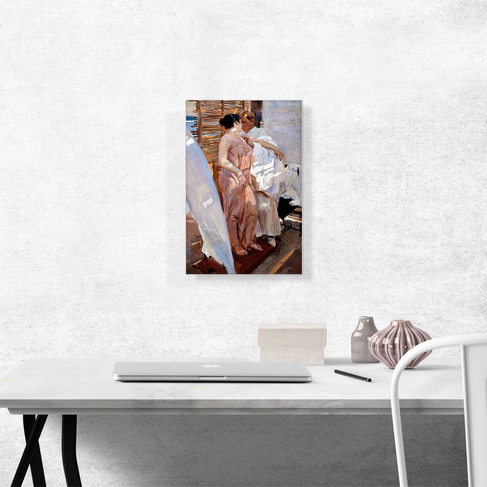 The Pink Robe - After the Bath 1916 Canvas Art