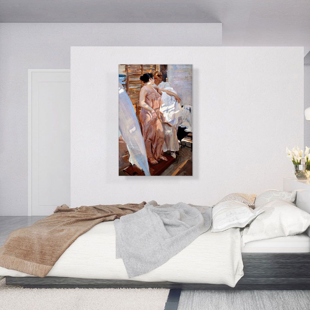 The Pink Robe - After the Bath 1916 Canvas Art