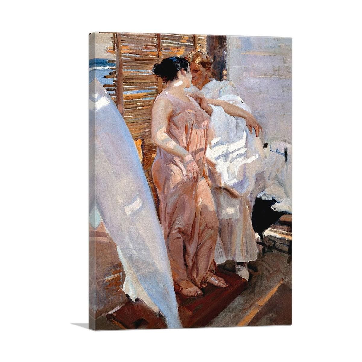The Pink Robe - After the Bath 1916 Canvas Art