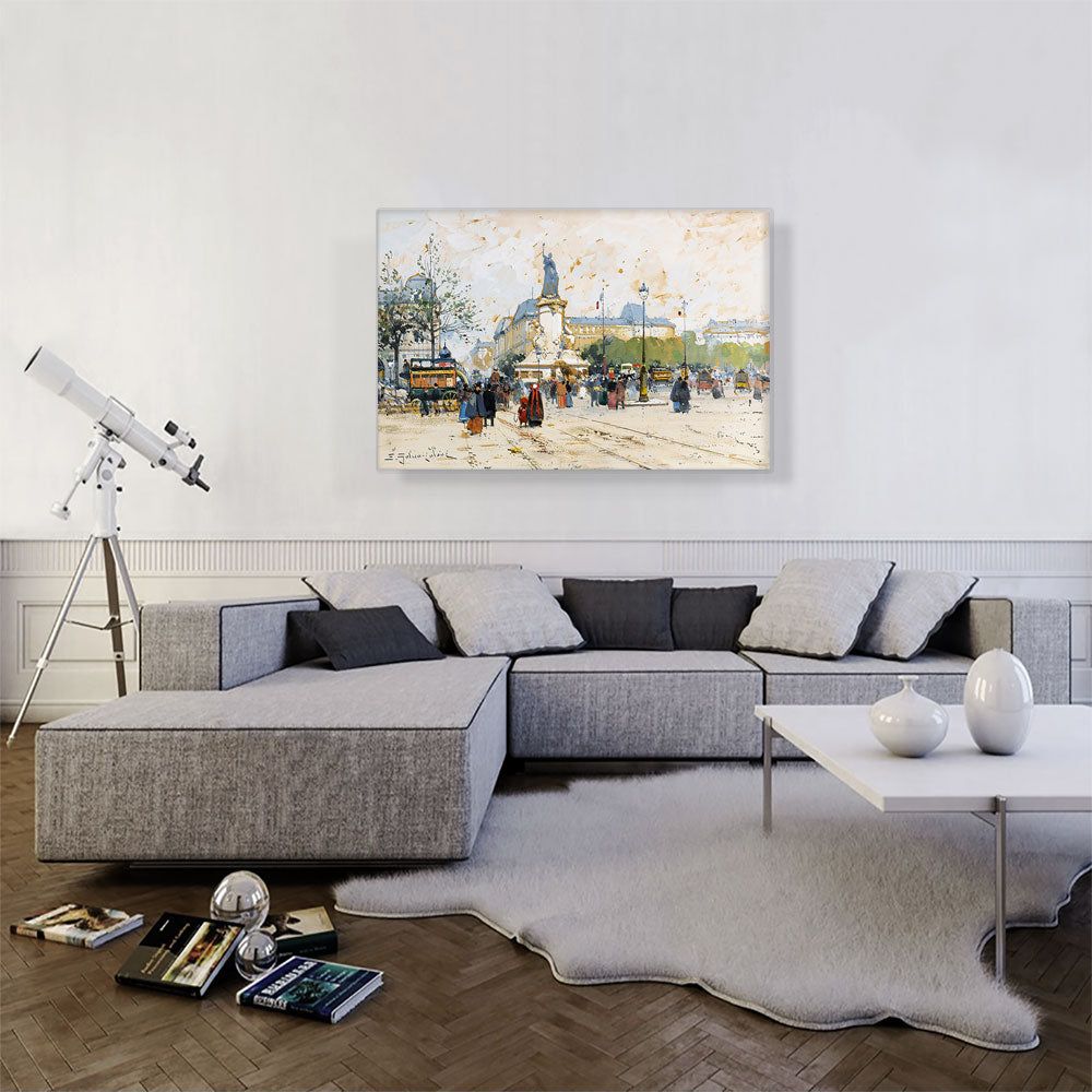 The Place of the Republic Canvas Wall Art