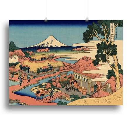 The Tea Plantation by Hokusai Wall Art
