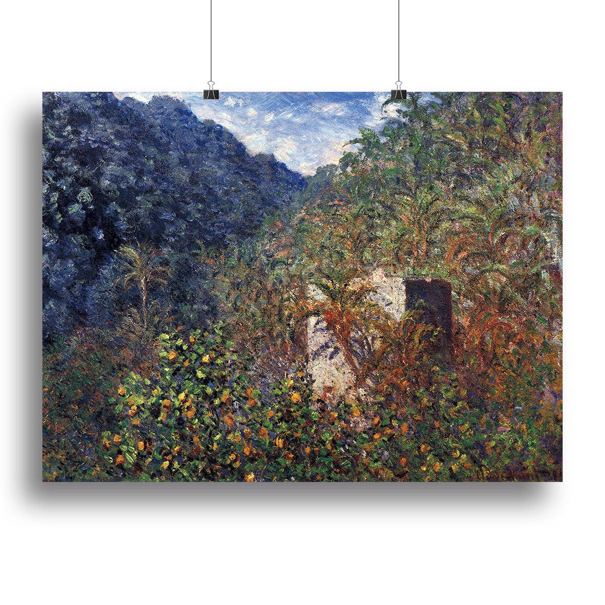 Monet's The Valley Sasso Bordighera Wall Art