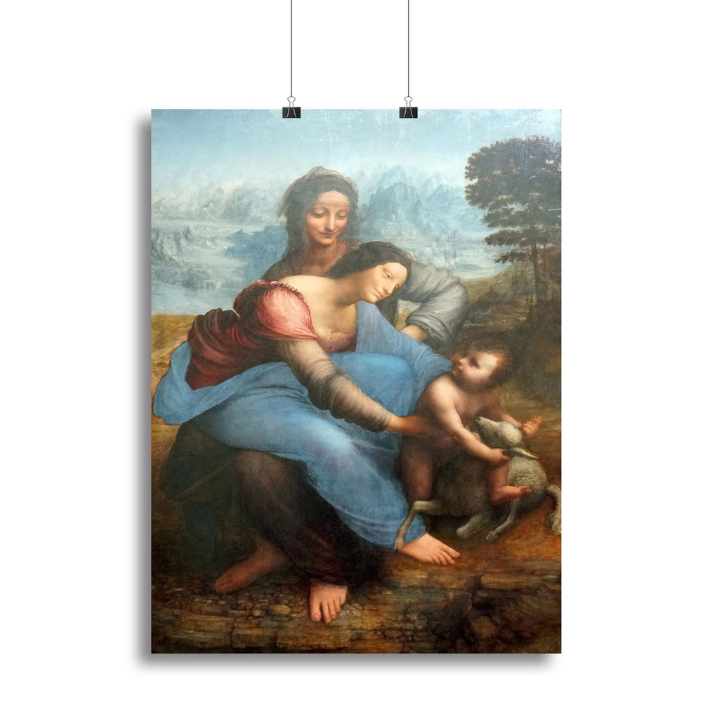 Da Vinci Virgin and Child with St Anne Wall Art