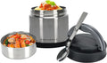 Vacuum-Insulated Wide-Mouth Food Jar with Spoon