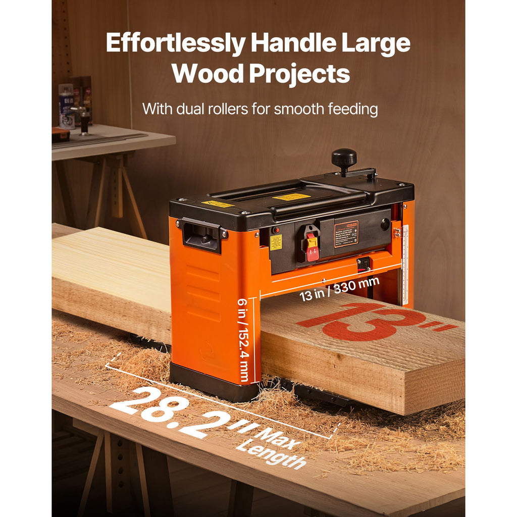 Benchtop Thickness Planer with Spiral-Style Cutterhead