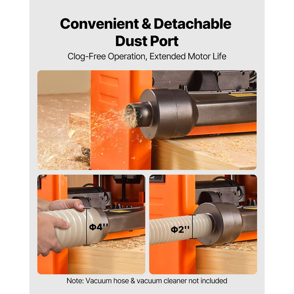 Benchtop Thickness Planer with Spiral-Style Cutterhead