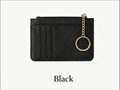Slim Wristlet Card Wallet with Zipper Pocket