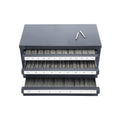 29-Compartment End Mill Organizer Cabinet with Labeled Drawers