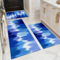 Abstract Three-Piece Kitchen Rug Set