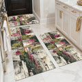 Three-Piece Kitchen Rug Set with Soft Surface