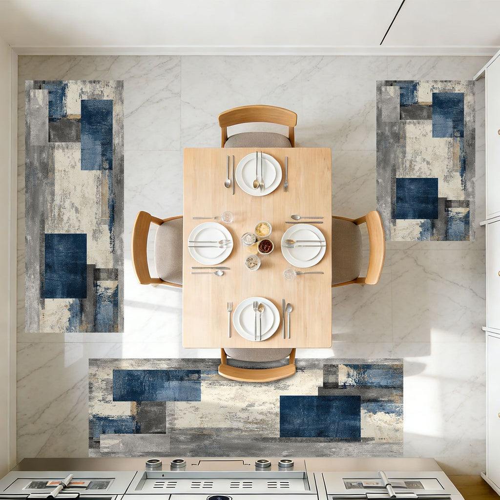 Three-Piece Kitchen Rug Set – Soft and Easy to Clean