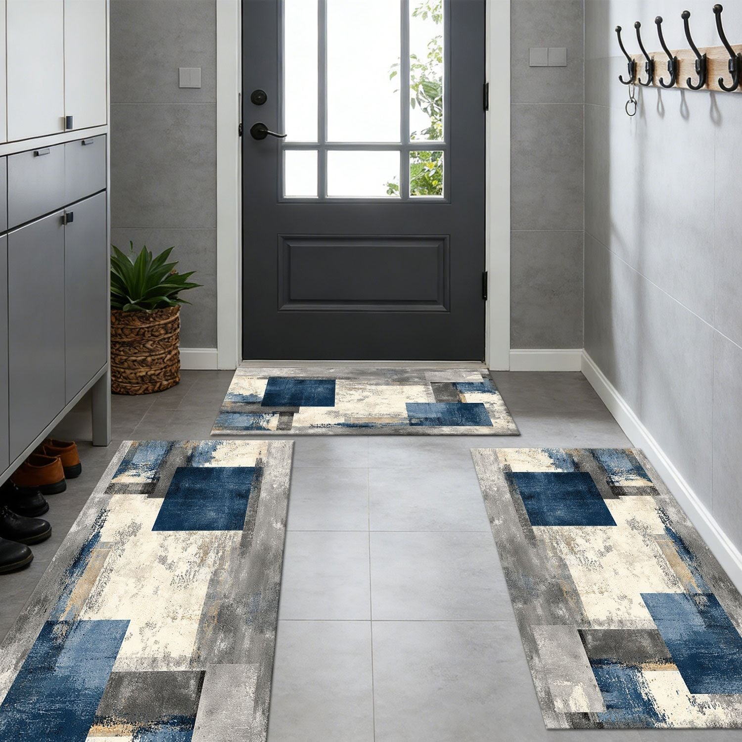 Three-Piece Kitchen Rug Set – Soft and Easy to Clean