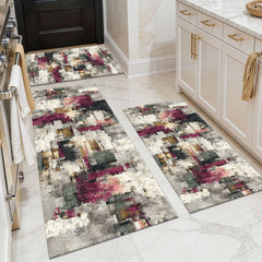 Soft, Non-Slip Three-Piece Kitchen Rug Set – Washable & everyday