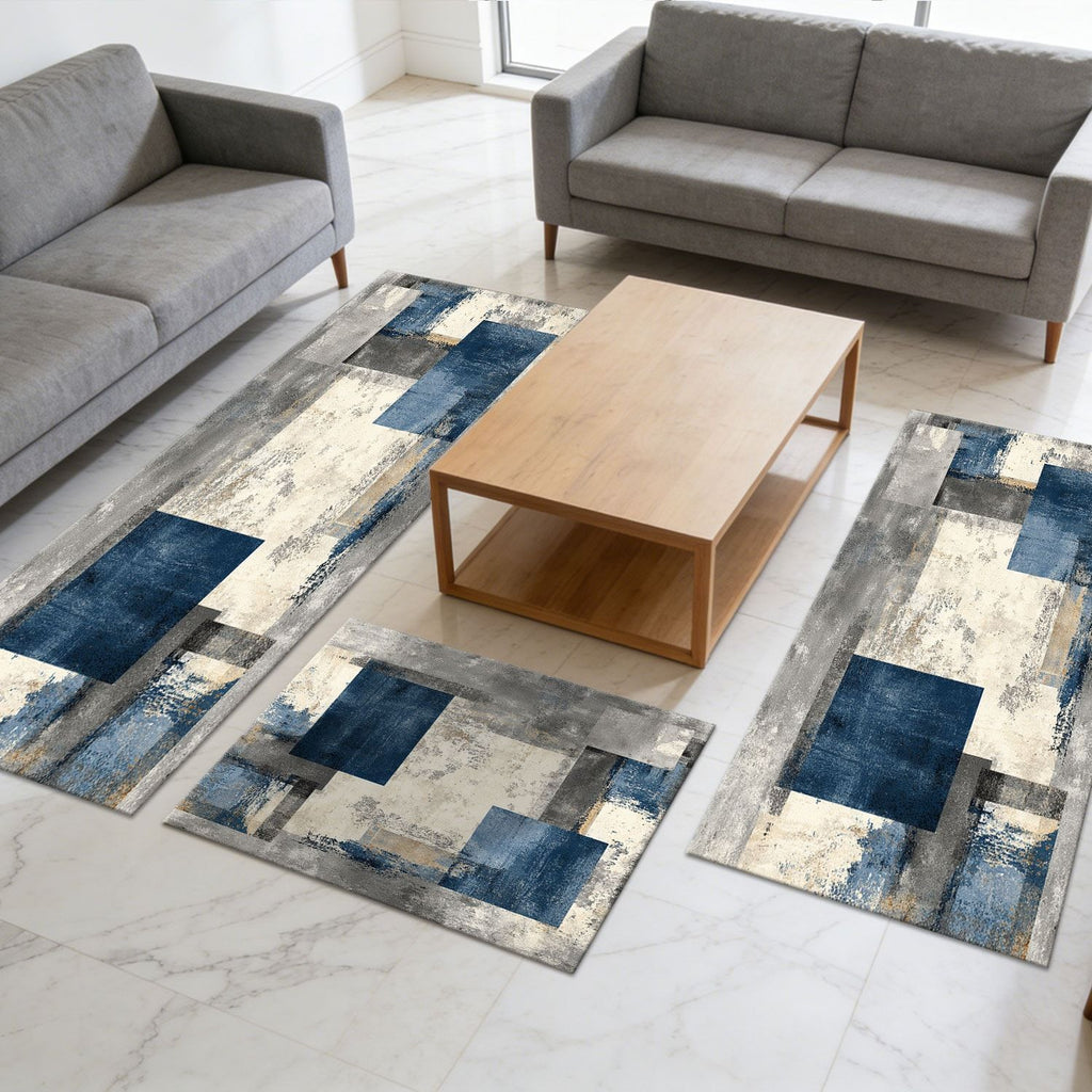 Three-Piece Kitchen Rug Set – Soft and Easy to Clean