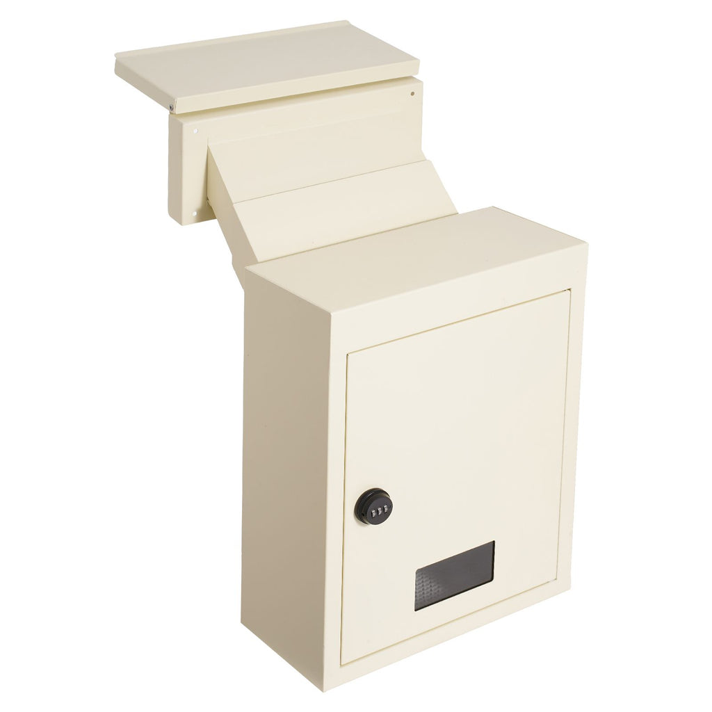 Secure Through-Wall Mail and Key Drop Box