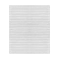 Cozy Double-Sided White Ribbed Throw Blanket