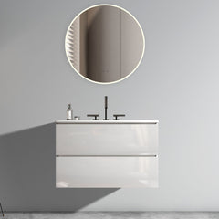 TIA Glossy White Floating Bathroom Vanity