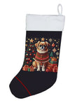 Tibetan Spaniel Double-Sided Christmas Stocking