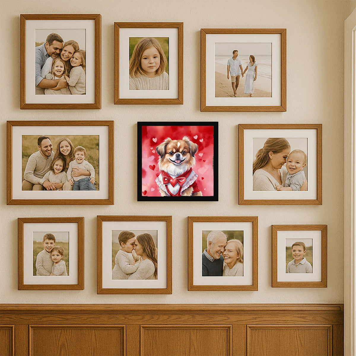 Tibetan Spaniel My Valentine Framed Art Print