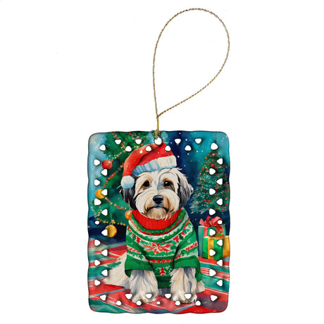 Tibetan Terrier Christmas Keepsake Ornament