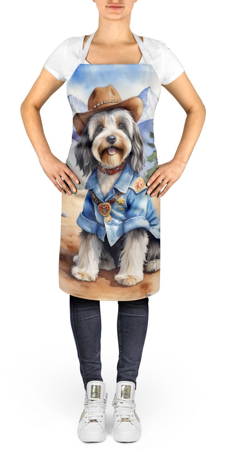 Tibetan Terrier Cowboy Welcome Bib Apron