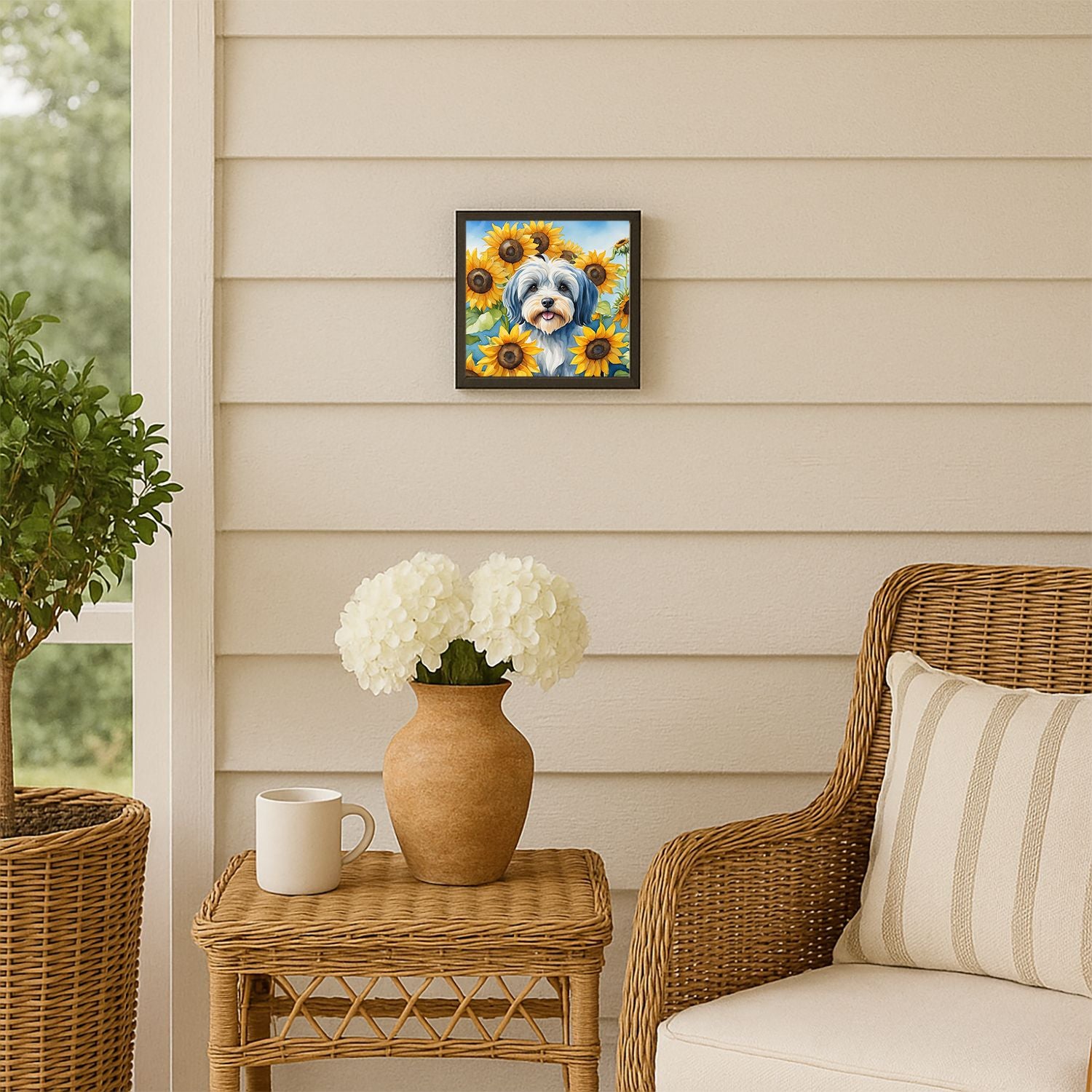 Framed Aluminum Wall Art - Square, Ready to Hang for Kitchen Bathroom Office