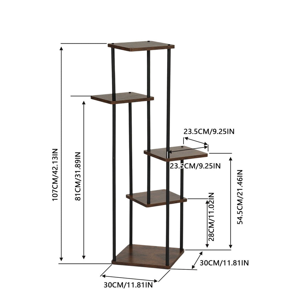 Tiered Corner Plant Stand for Plants, Photos, and Decor