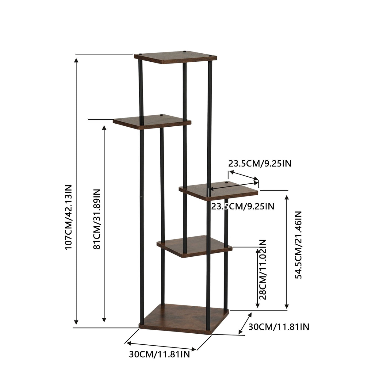Tiered Corner Plant Stand for Plants, Photos, and Decor