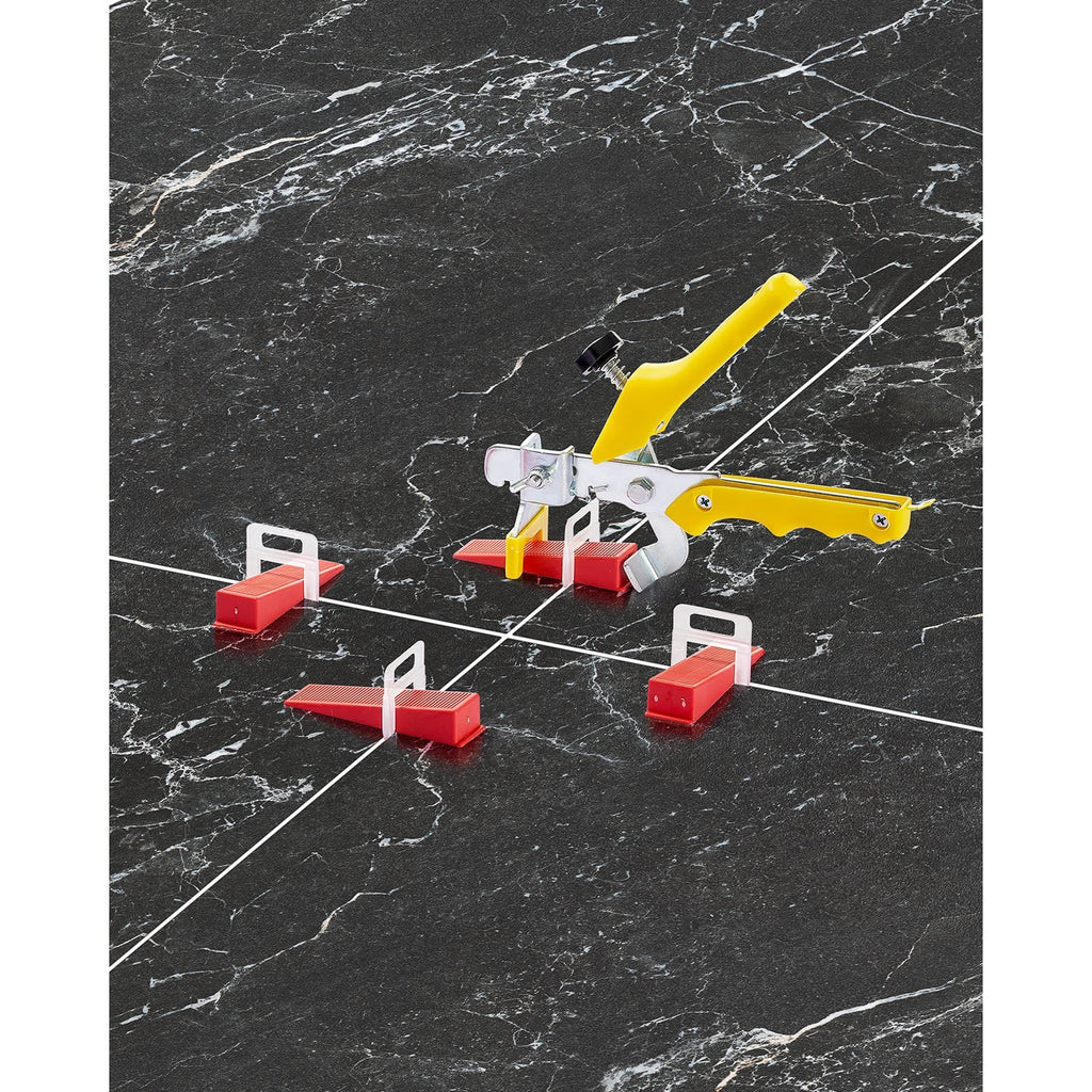Complete Tile-Leveling Kit with Reusable Wedges